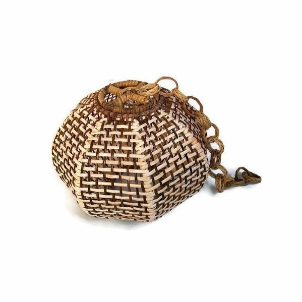 Unique Patterned Rattan Sphere Pendant Light for Interior Decor