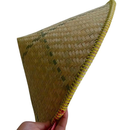 Traditional Woven Bamboo Farmer's Hat