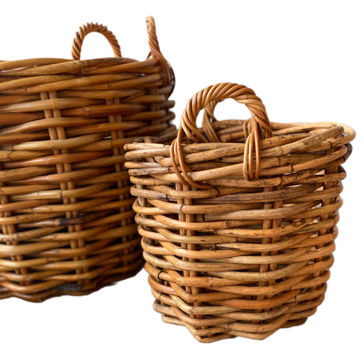Heavy-Duty Kubu Rattan Baskets – Indoor/Outdoor Lined Organizers
