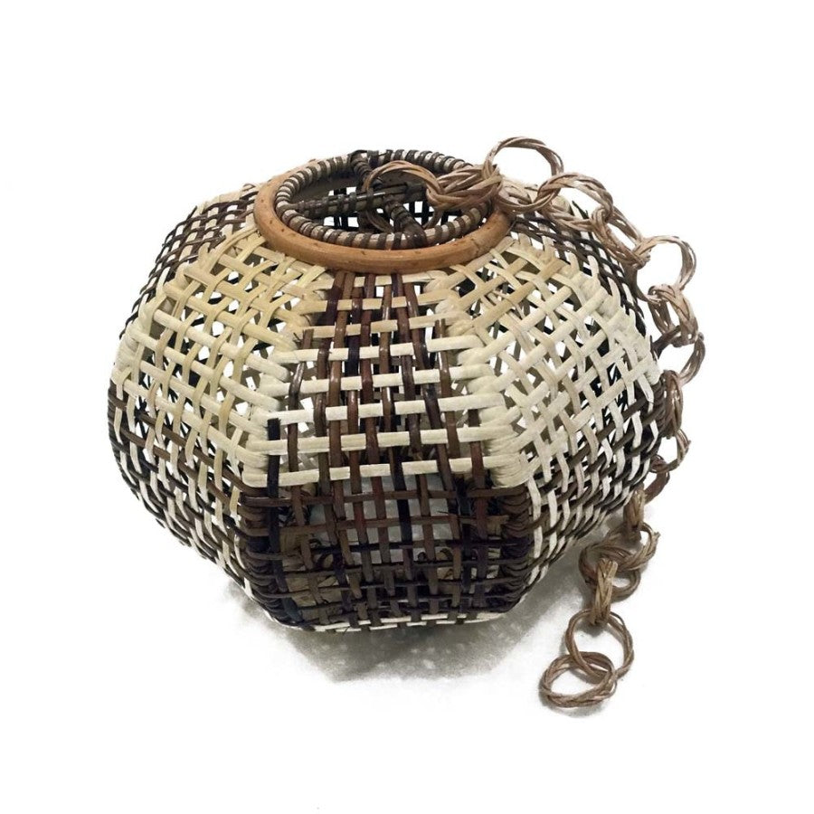 Unique Patterned Rattan Sphere Pendant Light for Interior Decor