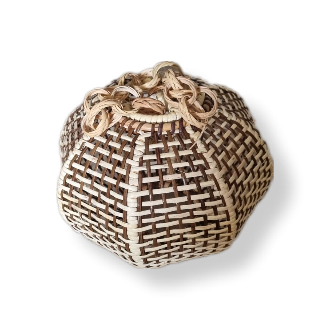 Unique Patterned Rattan Sphere Pendant Light for Interior Decor