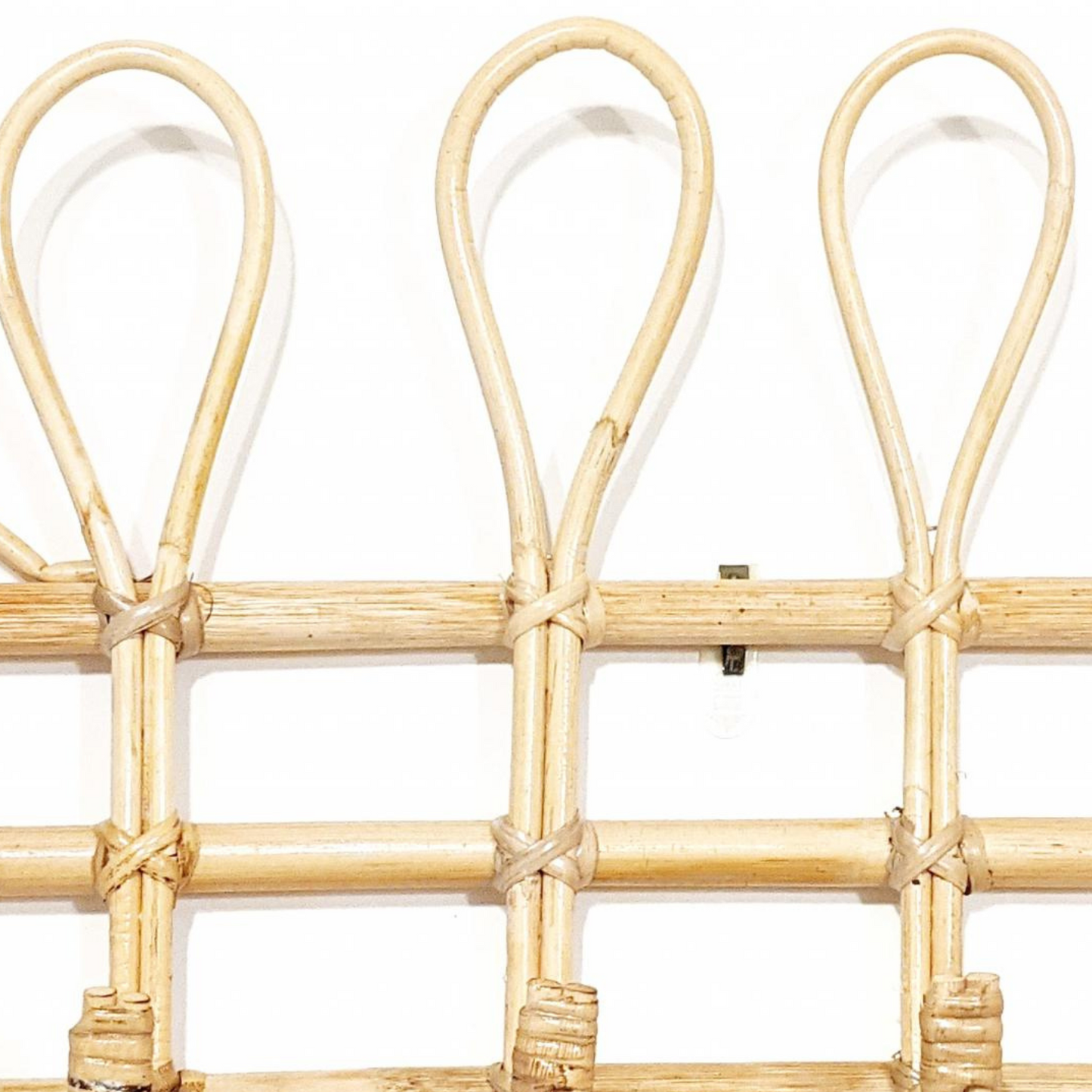 Natural Rattan Wall Hook Rack