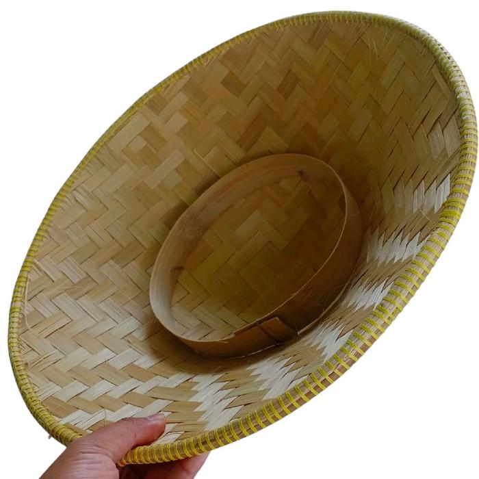 Traditional Woven Bamboo Farmer's Hat