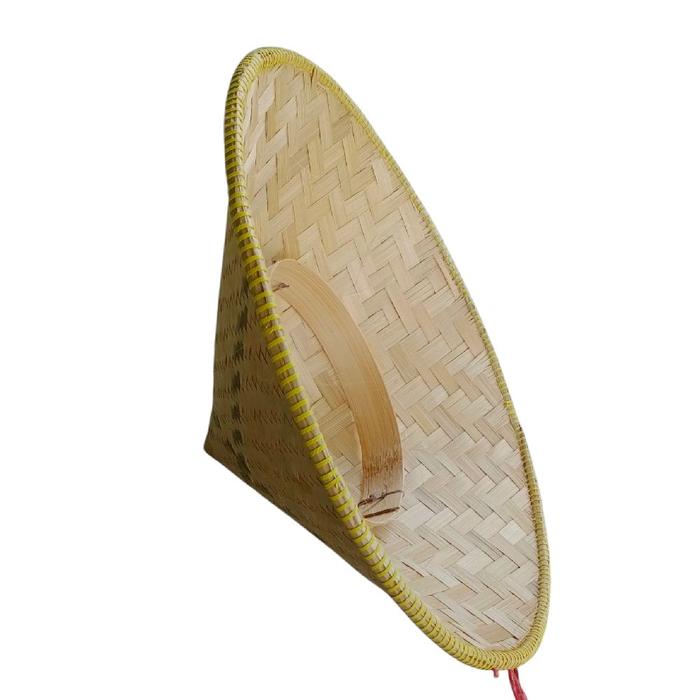 Traditional Woven Bamboo Farmer's Hat