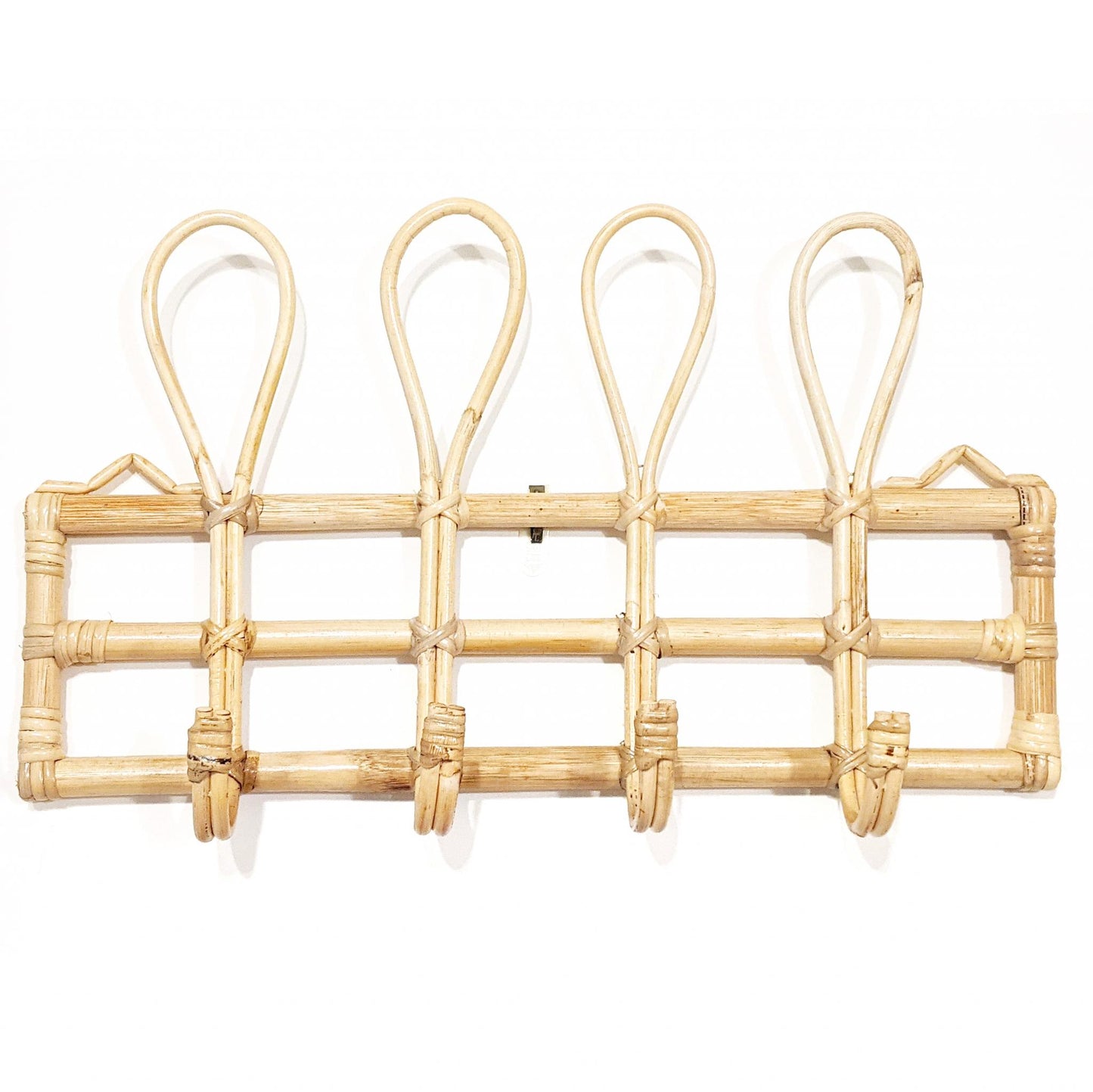 Natural Rattan Wall Hook Rack