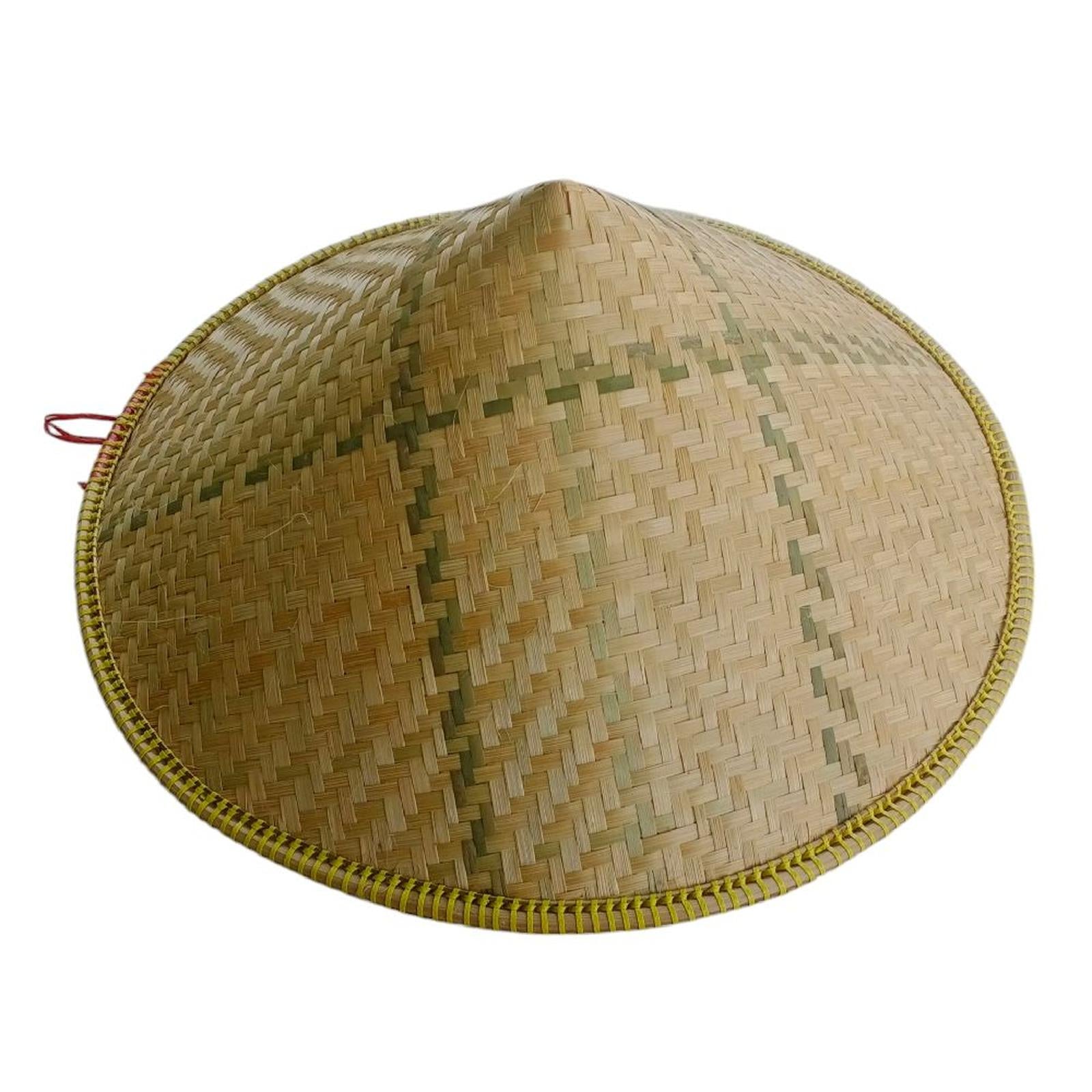 Traditional Woven Bamboo Farmer's Hat